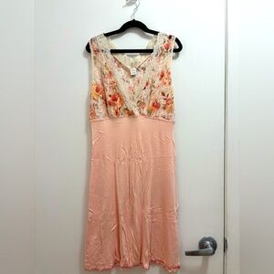 Hanky Panky Floral Cotton and Lace Nightgown